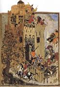 Sharafuddin Yazdi Attack against the fort of Urganj oil painting reproduction